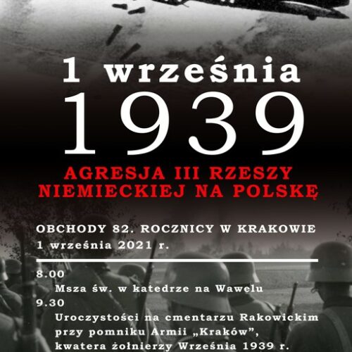 Krakowskie obchody 82. rocznicy wybuchu II wojny światowej